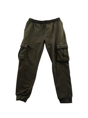 Blue Ice Women Jogger Pants Size 2XL Olive Green Cargo Sweatpants Pull On Casual